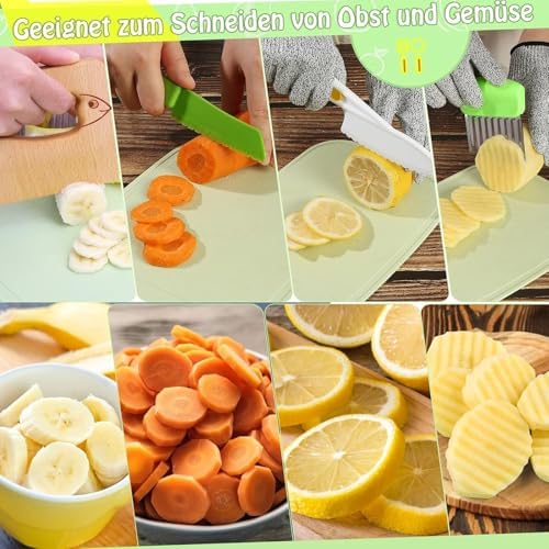 Goodche 8 Pieces Toddler Knife Set- Kids Cooking Sets Real - Image 2