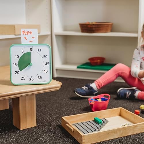 TIME TIMER Visual Schedule Package - 8-inch 60 Minute Visual Routine Timer with Dry Erase Board, PECS Cards, and Whiteboard Marker - for Kids Desk, Classroom, Home, and Routines (Green) - Image 6