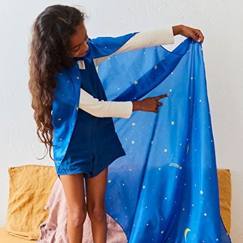 Sarah's Silks Giant Playsilk | 100% Silk Toy for Toddlers | Bright Colored Large Scarves for Fort Building and Pretend Play - Starry Night - Image 6
