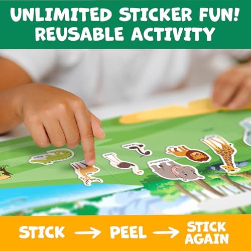 Reusable Sticker Books for Toddlers Kids Airplane Travel Toys Birthday Gift - Image 6