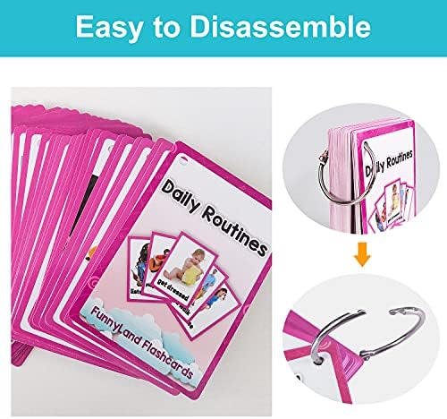 Lilias Daily Routines Flash Cards, Toddler Learning Toys, Preschool Learning Toys, Homeschool Supplies, Learning Supplies for Kindergarten, 4.3 X 3.14 Inch, 45 Cards in Set - Image 4