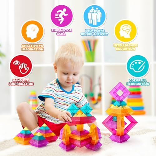 30-Piece STEM Building Blocks Set - Educational Stacking Toys for Kids - Image 2