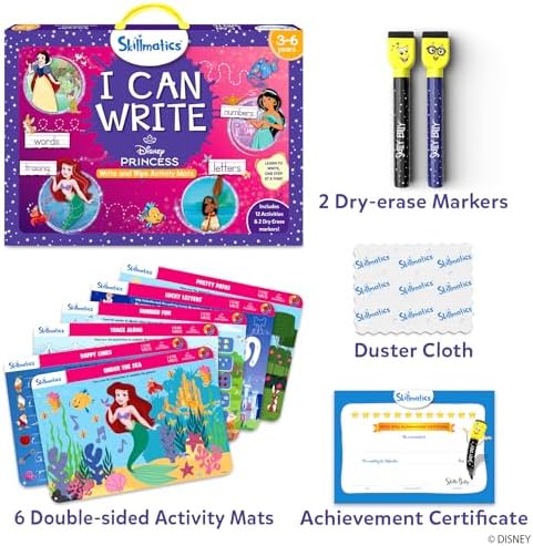 Skillmatics I Can Write – Disney Princess, Preschool Learning Activity Toy - Image 2