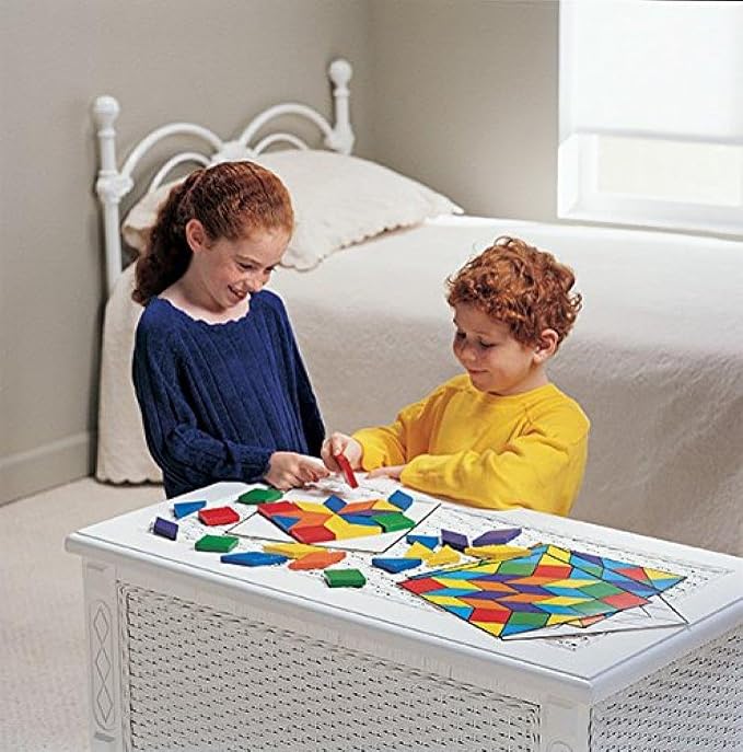 Learning Resources Parquetry Blocks & 20 Pattern Cards - Image 6