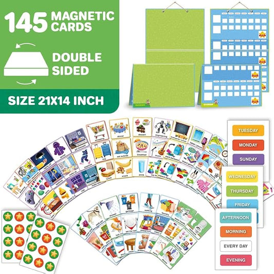 Visual Schedule for Kids with Autism - Reward Chore Chart for Multiple Kids - Image 2