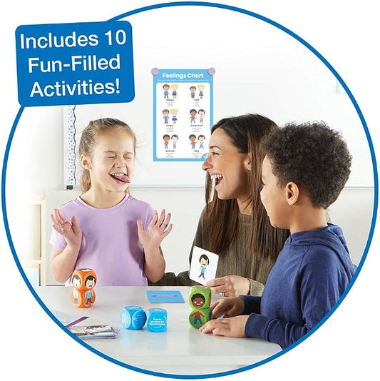 hand2mind Learn About Feelings Set, Social Skills Games for Kids, Social Emotional Learning Activities, Play Therapy Toys for Counselors, Calm Down Corner Supplies, Autism Learning Materials - Image 2