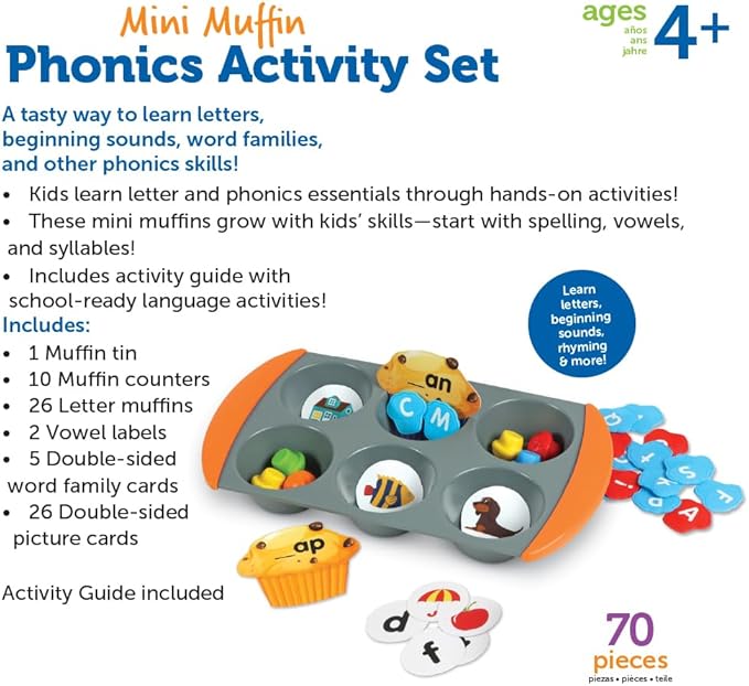Learning Resources Mini Muffin Phonics Activity Set - Image 6