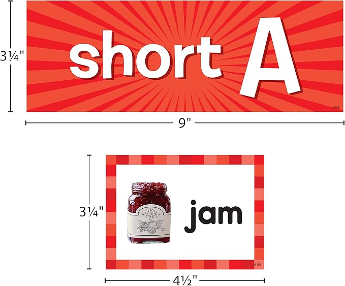 Teacher Created Resources Short Vowels Pocket Chart Cards - Image 5