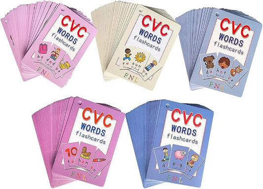 Lilias CVC Flashcards, CVC Word Builders, Toddler Learning Toys, Learning Supplies for Kindergarten Preschool, 126 Cards, 4.3 X 3 inch - Image 2