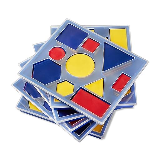 hand2mind 46393 Attribute Blocks Classroom Basics Kit - Set of 6 Trays - Image 7