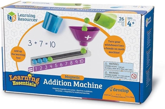 Learning Resources Magnetic Addition Machine, Math Games, Classroom Supplies, Homeschool Supplies, 26 Pieces, Ages 4+ - Image 4