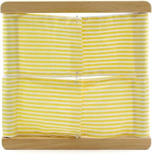 Kiddison Montessori Dressing Frames 11.8" for CASA 9 Fastener Styles Practical Life Skills Learning Material (TC20230125001, Safety Pin Frame, TC20230125001) - Image 2