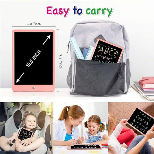 LCD Writing Tablet for Kids, 10.5 Inch Colorful Electronic Board Drawing Pad for Kids, Electronic Erasable Drawing Tablet for Boys Girls Gifts for Toddler Educational Travel Birthday