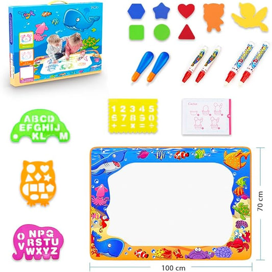 Water Doodle Mat - Kids Color Painting Toy, Gift Set for Toddlers 3-7 - Image 2