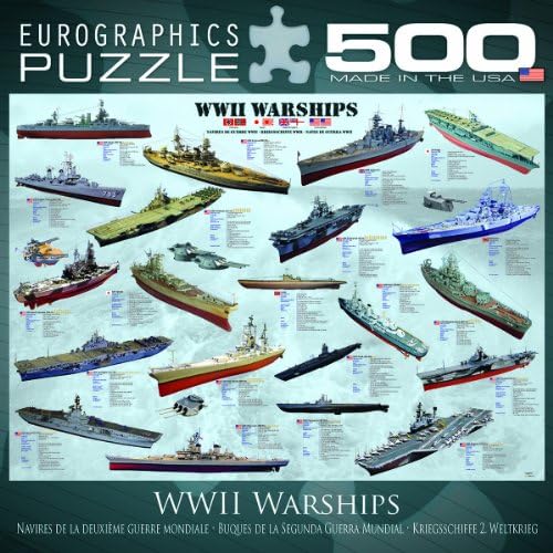 World War II Warships Puzzle, 500-Piece - Image 4