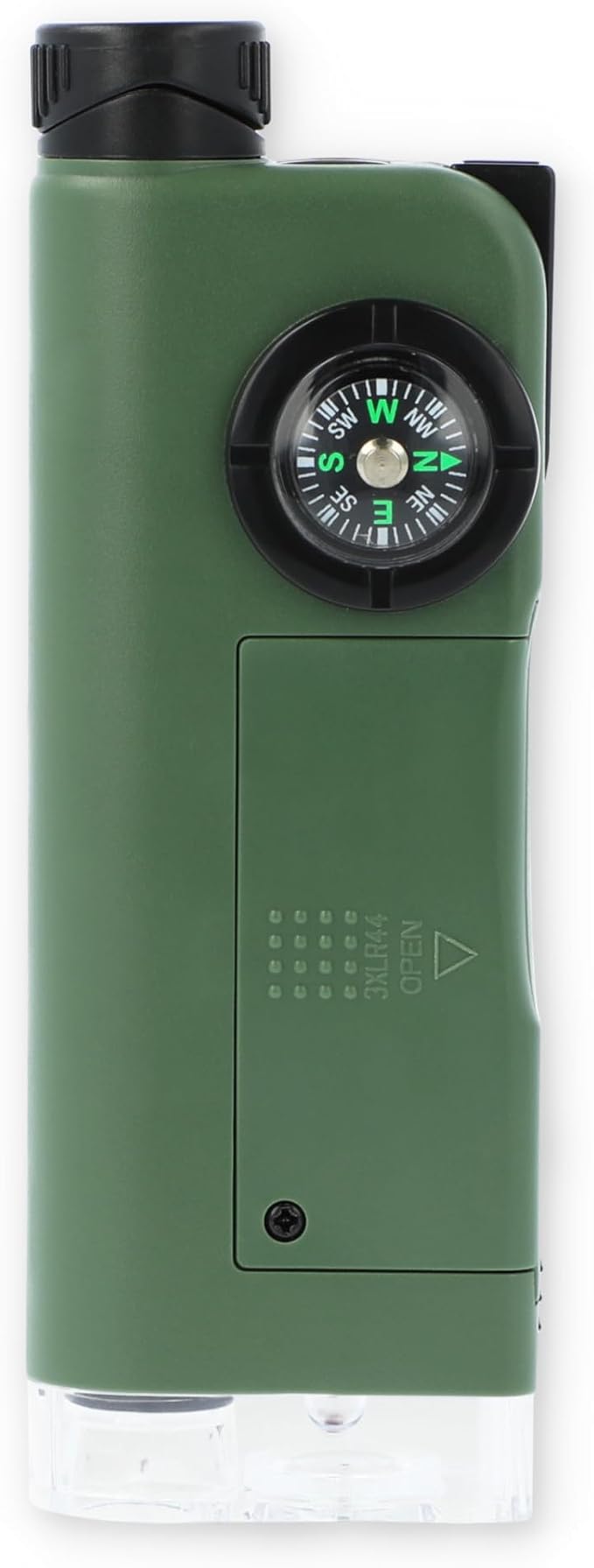 Carson X-Scope Kids 7 Function Multi Purpose Optical Pocket Tool with 30x Microscope, 8x Telescope, 9x Fold-Out Magnifier, Flashlight, Signal Whistle, Directional Compass and Digital Clock (CP-11) - Image 12