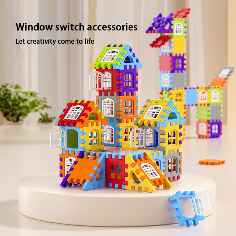 Building Blocks Set 210 Pieces - STEM Educational Learning Toys for Kids Ages 3-8, Creative Construction Preschool Toys for Boys Girls, Safe Plastic Building Set with Storage Box - Image 7