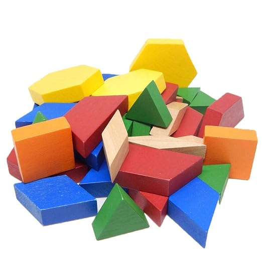 hand2mind Wood Pattern Blocks for Kids, Shapes for Kindergarten, Montessori Toys, Geometric Shapes, Symmetry, Shape Recognition, Pattern Blocks for Classroom (Set of 250) - Image 9
