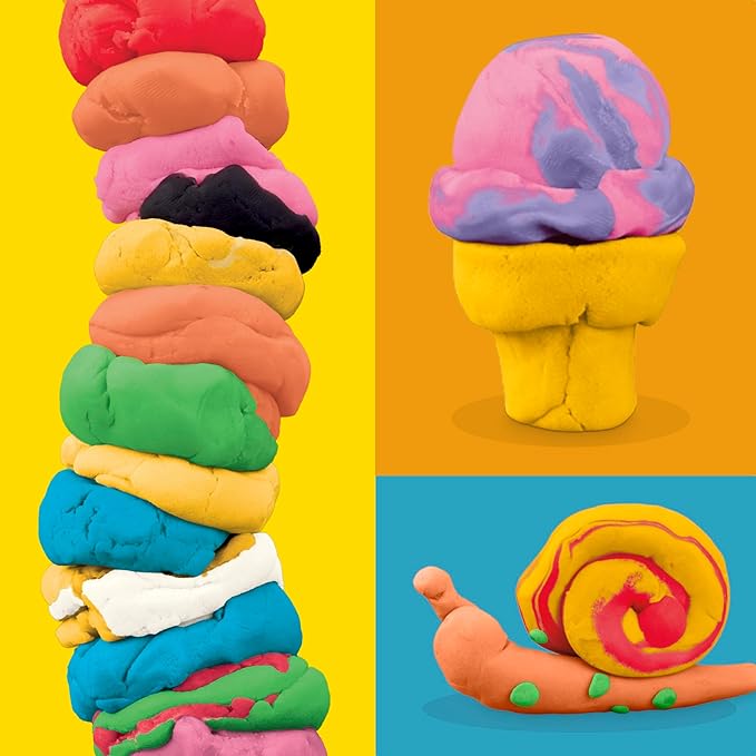 Play-Doh Bulk Pack of 48 Cans, 6 Sets of 8 Modeling Compound Colors, 3oz, Back to School Gifts & Prizes for Students & Classroom, Preschool Toys for Kids, Ages 2+ (Amazon Exclusive) - Image 10