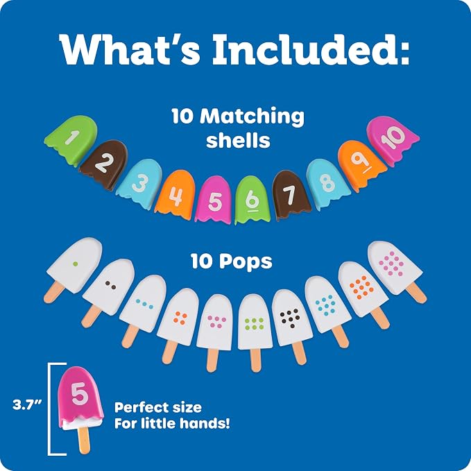 Learning Resources Smart Snacks Number Pops - Sorting Toys, Stacking Montessori, Classroom Must Haves, Math Manipulatives, Matching Games, Fine Motor Preschool, Speech Therapy - Image 6