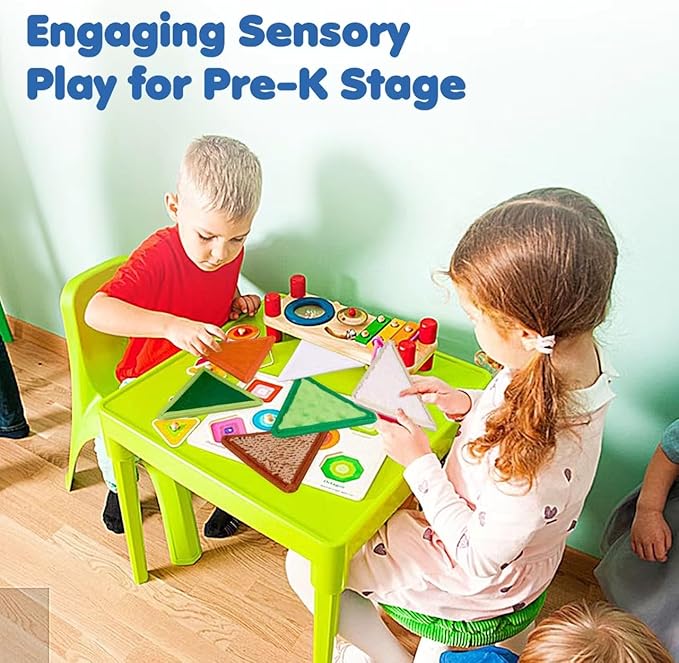 Tactile Sensory Toys for Babies 6+ Months & Toddlers 1-3 Years | 6-Textured Sensory Mats for Fine Motor Skills | Washable Baby Play Wall Tiles (6 Pack)
