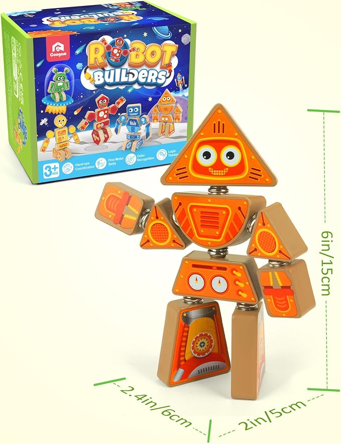 Coogam Snap Together Robot Builders for Toddlers - Image 7