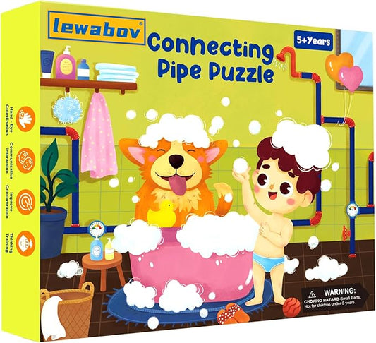 Logical Puzzle,Sequence Matching Game,with Cards(30 Scenes),STEM Educational Toys for Kids,Stocking Stuffers for Boys & Girls,Logic Labyrinth Games for Adults and Kids(2 Puzzles).
