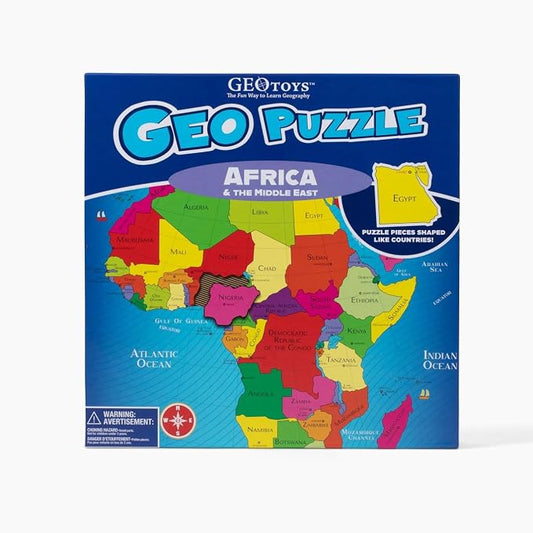 GeoPuzzle Africa & Middle East Jigsaw Puzzles, 65 Pc Puzzle for Kids - Image 2