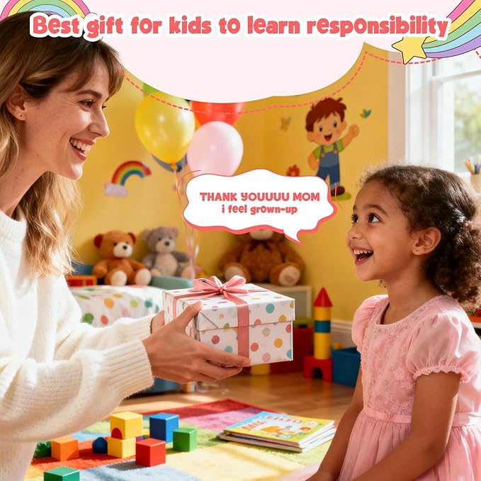 Kids Smart Phone for Girls, Christmas Birthday Gifts for Girls Age 3-10 Mini Toddler Cell Phone for Kids, Toddler Girl Learning Toy Phone with Dual Camera, Game, Music Player