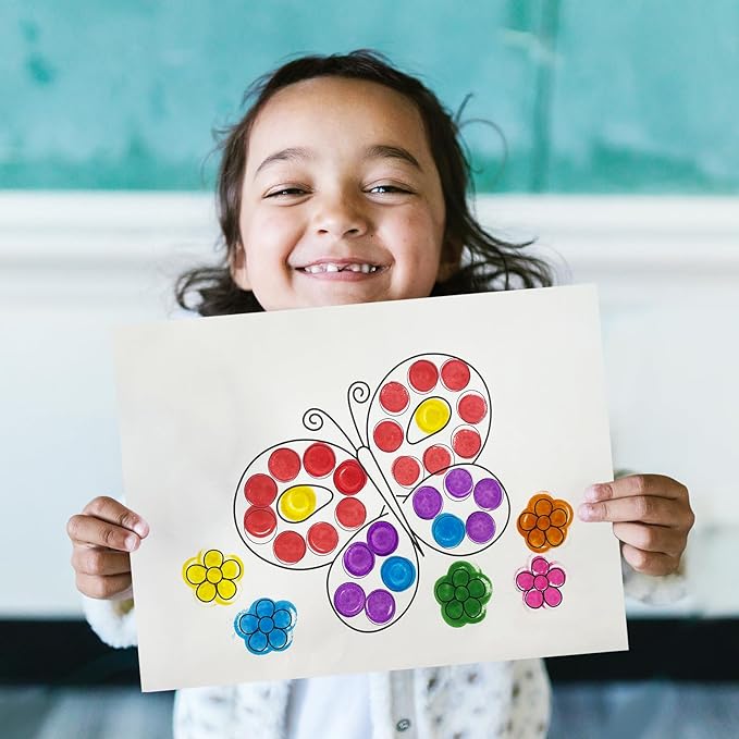 Yuanhe Bingo Daubers Dot Markers - Paint Dotters for Toddlers and Kids Art Supply, Set of 24 Pack (12 Colors)