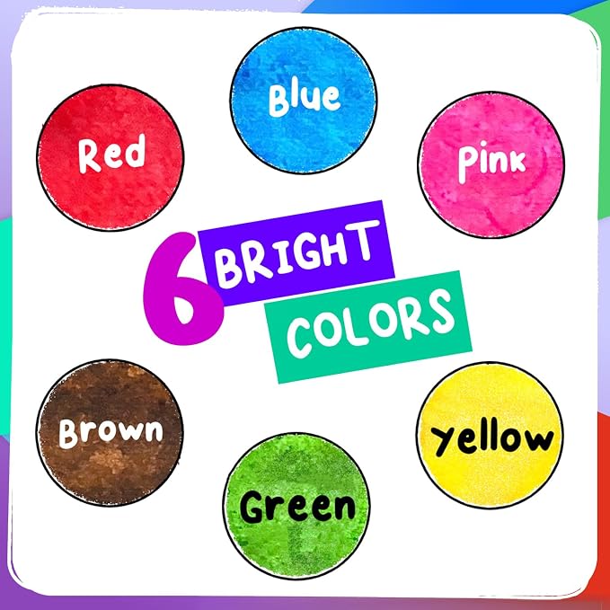 Chalkola 6 Washable Dot Markers for Toddlers 1-3, Non Toxic Kids Art Supply - Image 9