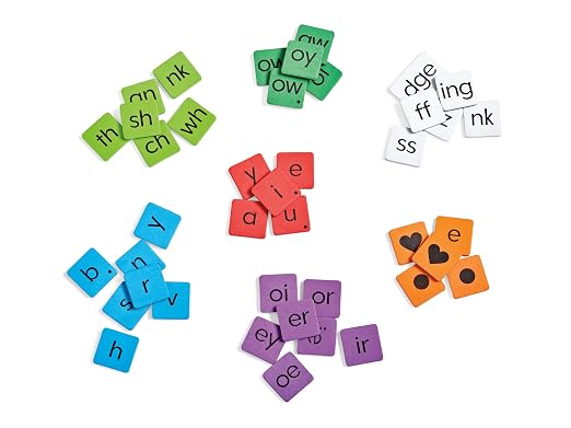 hand2mind Phonics Word-Building Magnetic Letter Tiles, Set of 6, Ages 3+ - Image 7