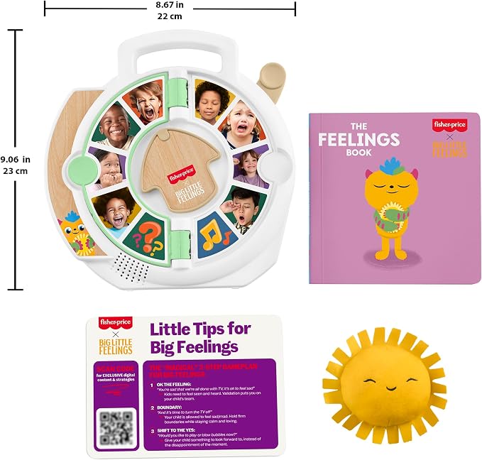 Fisher-Price Toddler Toys Big Little Feelings Calm Down Kit, 4-Piece Set of Activities & Parenting Tips for Social Emotional Development Kids Ages 2+ Years - Image 6