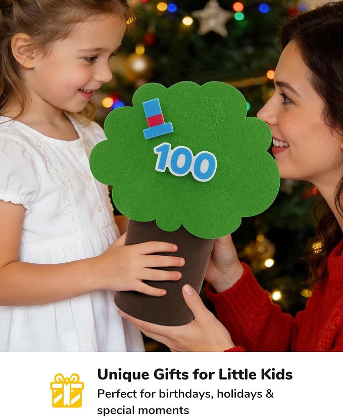 CHEFAN Felt Number Tree for Toddlers, Freestanding Counting Math Game with Numbers 0-19, Tens Numbers and Number Recognition Activities, Preschool Classroom Homeschool Learning Toy - Image 7
