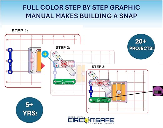 Snap Circuits Beginner, Electronics Exploration Kit, Stem Kit for Ages 5-9 (SCB-20) - Image 7