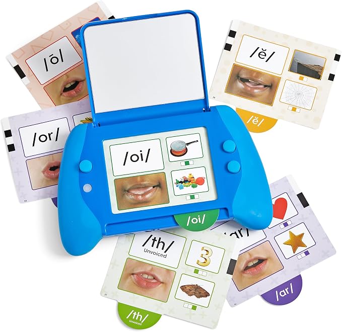 hand2mind Talking Mirror My Sounds Phoneme Set, Phonemic Awareness, Speech Therapy Materials, Phonics Manipulatives, Toddler Talking Flash Cards, Letter Sounds, Preschool Learning Activities - Image 9