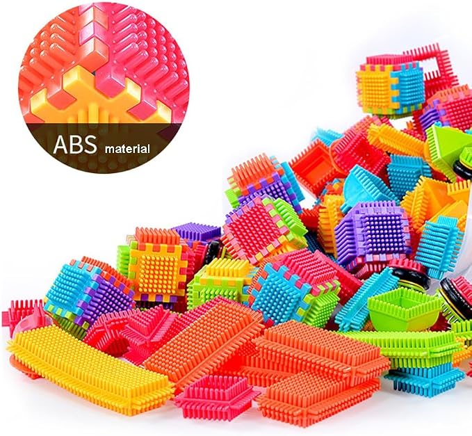 Teytoy 100 Pcs Bristle Shape Building Blocks Toy Set for toddlers Kids - Image 8