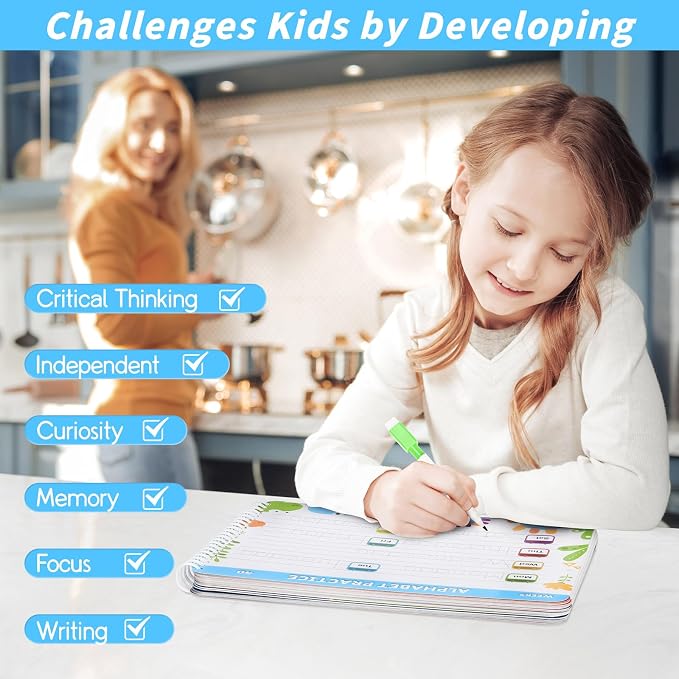 Preschool Learning Activities Pre K Workbooks Tracing Busy Book Age 3-5 - Image 7