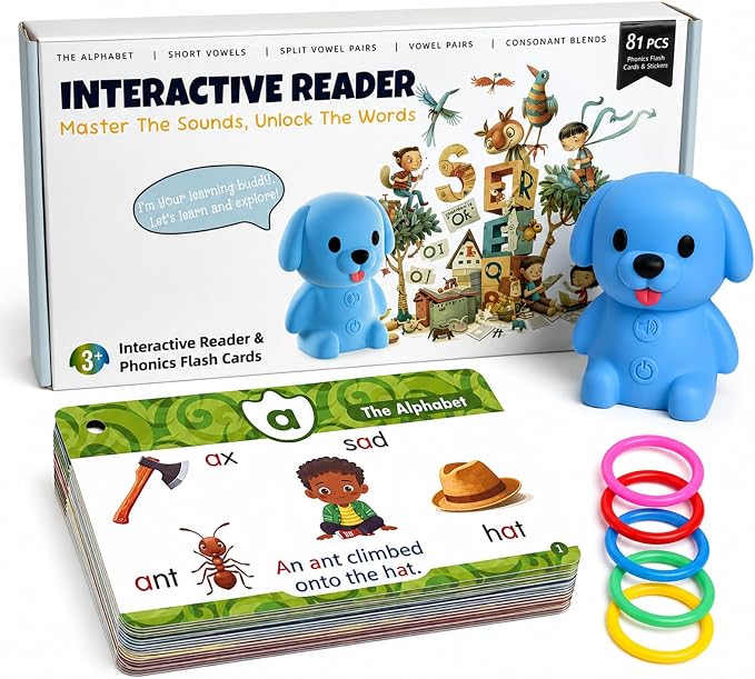 Phonics Flash Cards with Talking Pen for Homeschool Essentials -Hooked on Phonics Games for Kids Ages 4-8 Kindergarten Preschool Learning Activities, Interactive Reader Learn to Read from 21 Stages - Image 7