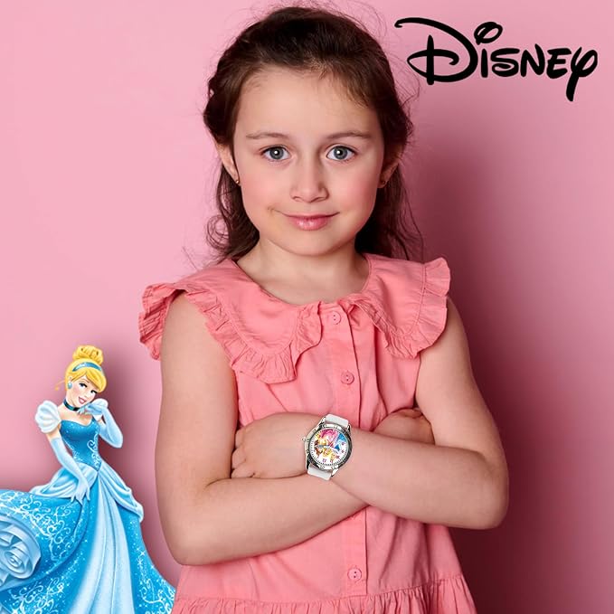 Disney Princess Time Teacher Watch for Kids – Easy Analog Time Learning, Colorful Princess Design, Adjustable Strap - Image 5