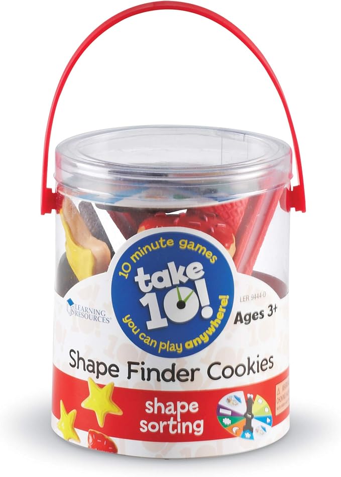 Learning Resources Take 10 Shape Finder Cookies, Early Vocabulary Skills, Gross and Fine Motor Skills, Ages 3 and Up - Image 3