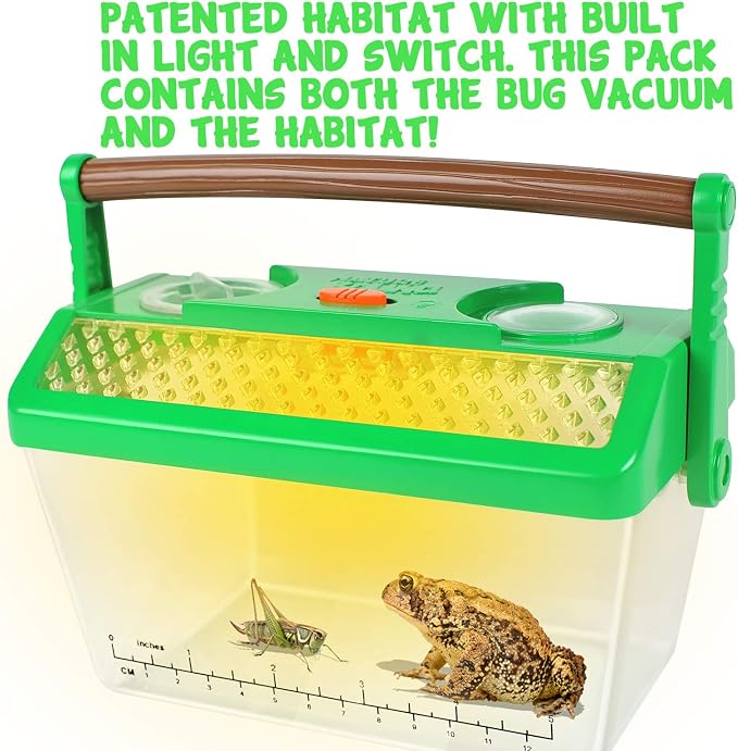 Nature Bound Bug Catcher Vacuum with Light Up Critter Habitat Case, Eco-Friendly Outdoor Toys for Kids, Includes Vacuum and Cage, Bug Vacuum for Kids Toy, Bug Catcher Vacuum - Image 7