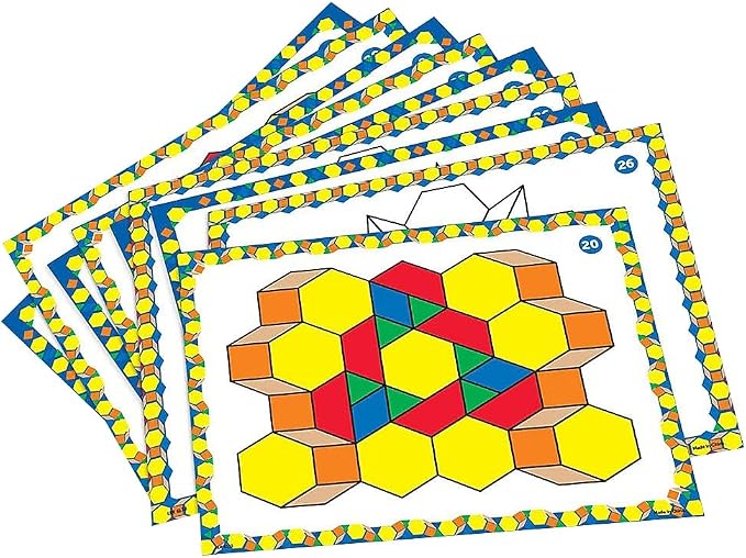 Learning Resources Pattern Block Design Cards - Image 3