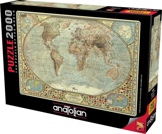 Anatolian Puzzle - World Map, 2000 Piece Jigsaw Puzzle, #3935 - Image 2