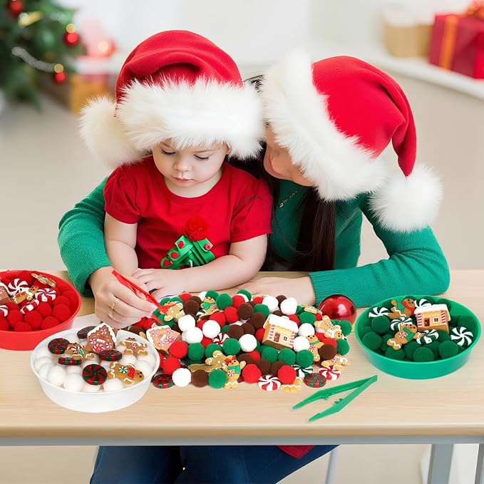 135 Pcs Christmas Gingerbread Man Sensory Bin Items Christmas Candy Counting Sorting Sensory Bin Filler Fine Motor Toys Gingerbread Man Counts for Kids Xmas Counting Toys for Preschool - Image 7