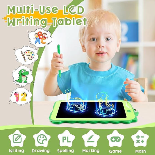 LCD Writing Tablet for Kids, Colorful Toddlers Toys Drawing Board, Educational Kid Toys, Doodle Pad Dinosaur Toy for 3 4 5 6 7 8 Year Old Boys Girls Birthday Party Christmas Gifts,8.5inch