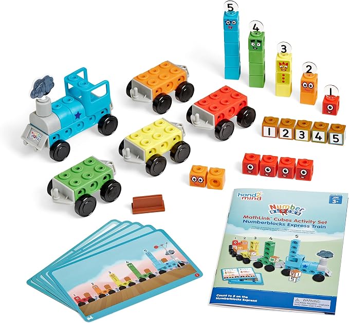 hand2mind Numberblocks Express Train MathLink Cubes Activity Set, Ages 3+ - Image 9