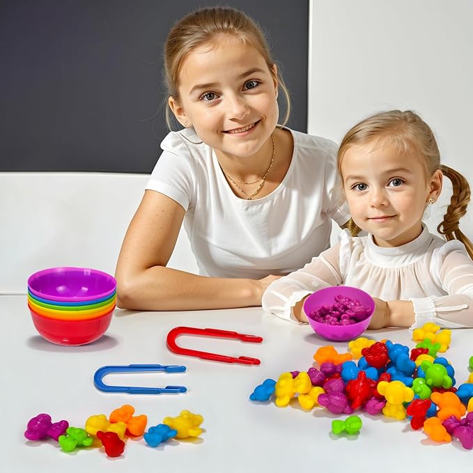 Pairez Toys Counting Toy for Toddlers, 60 Koala Counters with Sorting Bowls - Image 8