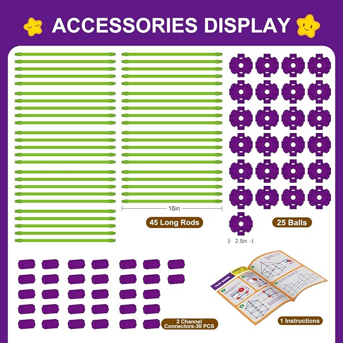SpringFlower 100 PCS Glow in The Dark Fort Building Kit for Kids,Educational Gift for 3 4 5 6 7 8 9 10 11 12 Years Old Boys and Girls,STEM Construction Toys - Image 8