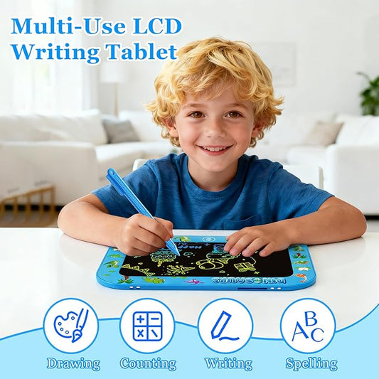 LCD Writing Tablet for Girls Boys Kids,10 Inch Colorful Toddler Doodle Board Drawing Tablet Toy